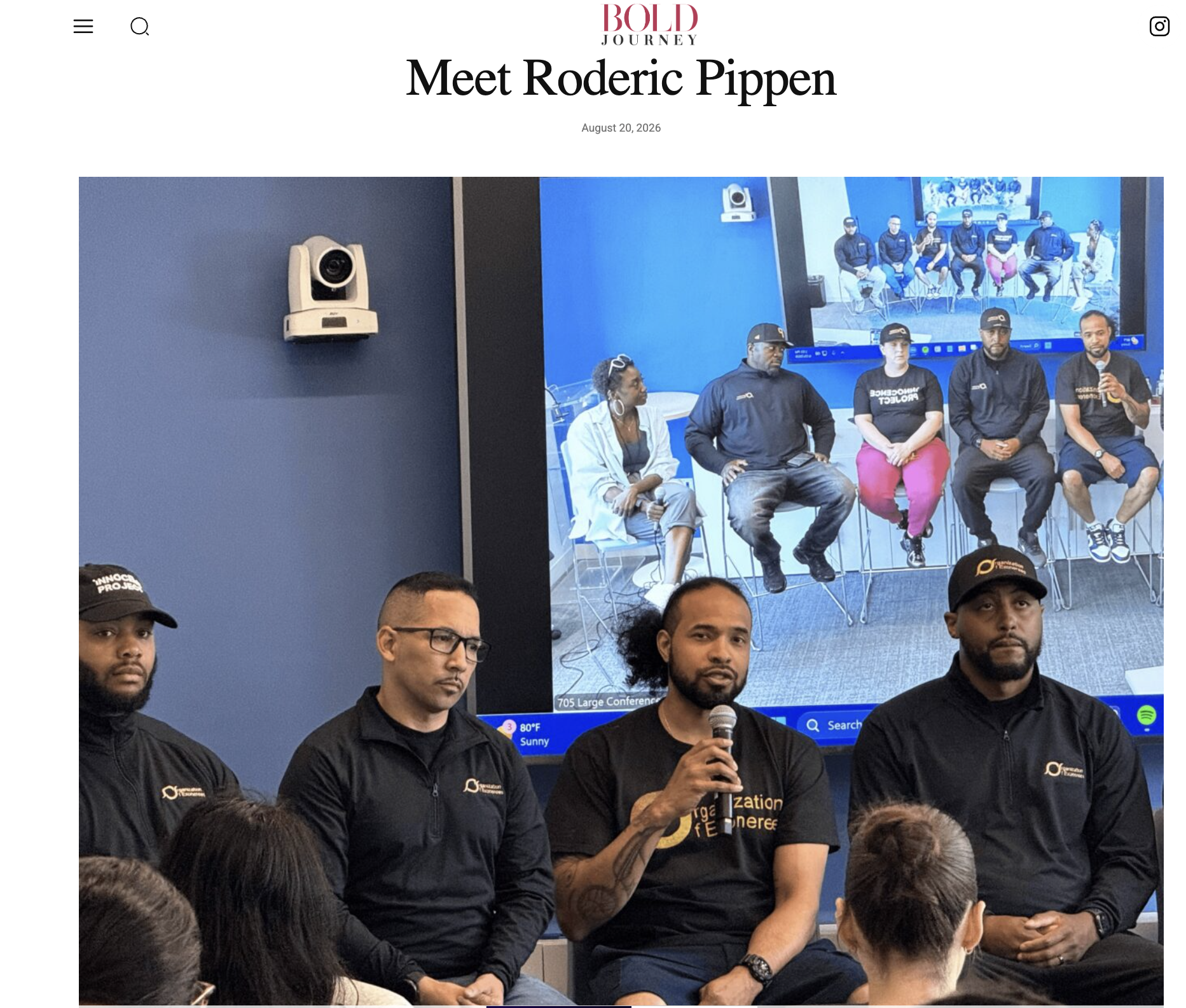 Meet Roderic Pippen: Bold Journey